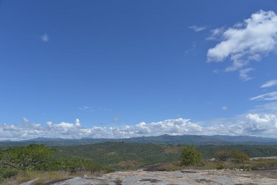 Blick auf die Livingston Mountains