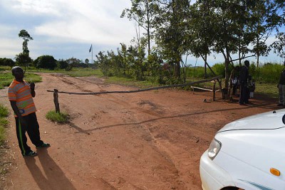 Grenze Uganga - DRC bei Koboko