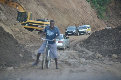 Erdrutsch zwischen Bujumbura und Magara